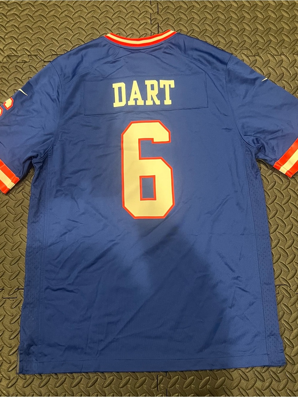 Nike Jaxson Dart New York Giants Alternate Game Jersey Size Large